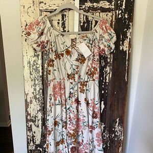 Floral dress. 